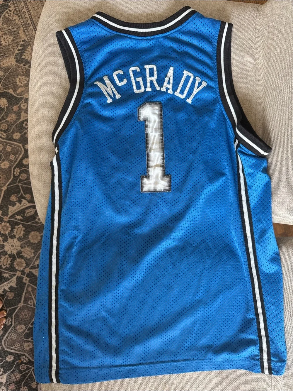 Vintage Youth L Nike Blue Orlando #1 Tracy McGrady Basketball Jersey